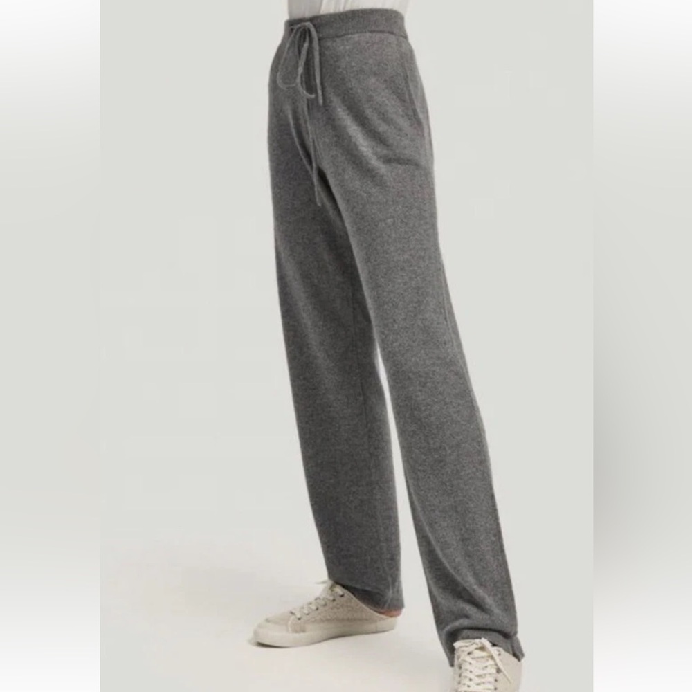 Gentle Herd Gray Cashmere Sweatpants - Picture 3 of 8